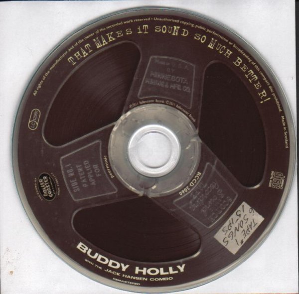HOLLY, Buddy: That Makes It Sound So Much Better! CD Album Disc